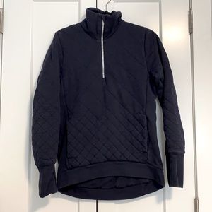 LULULEMON quilted French terry Half zip sweatshirt